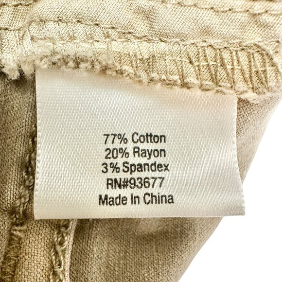 St Johns Bay Pants Womens 18P Straight Leg Beige Classic Fit Soft Stretch Fabric - Picture 7 of 9